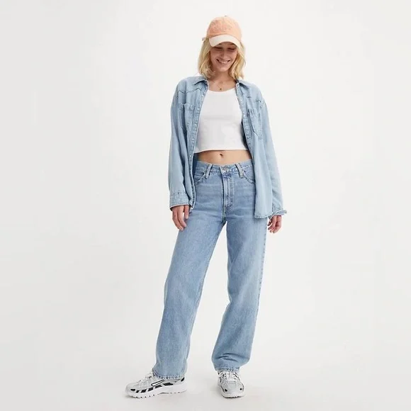 NEW Levi’s Dad Jean in This and That Light Wash - 25x30 - Picture 2 of 16